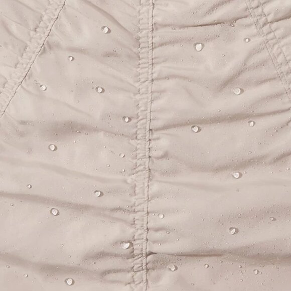 NWT ATHLETA Jetset Bomber Rain Jacket in Abalone Tan Women's XL - Picture 4 of 9